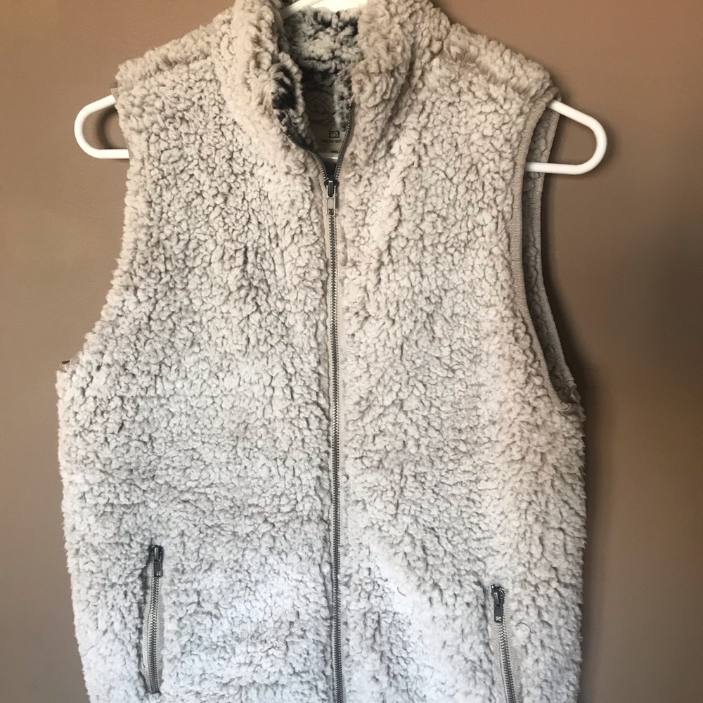 Open Front Wool Vest - Picture 3 of 6